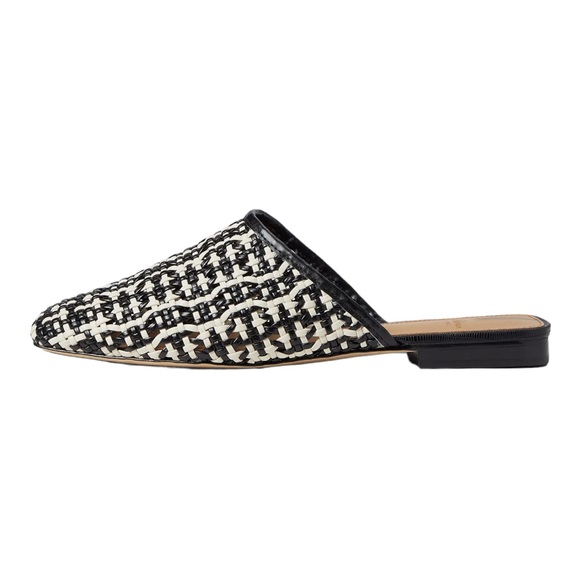 SAM EDELMAN Leona Black/Modern Ivory Mules Size 9 Medium (B, M) - Picture 3 of 12